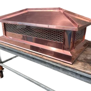 A Painted Steel Hip And Ridge Cap