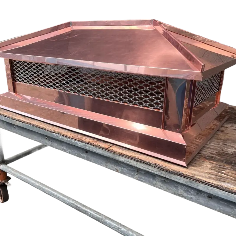 A Painted Steel Hip And Ridge Cap